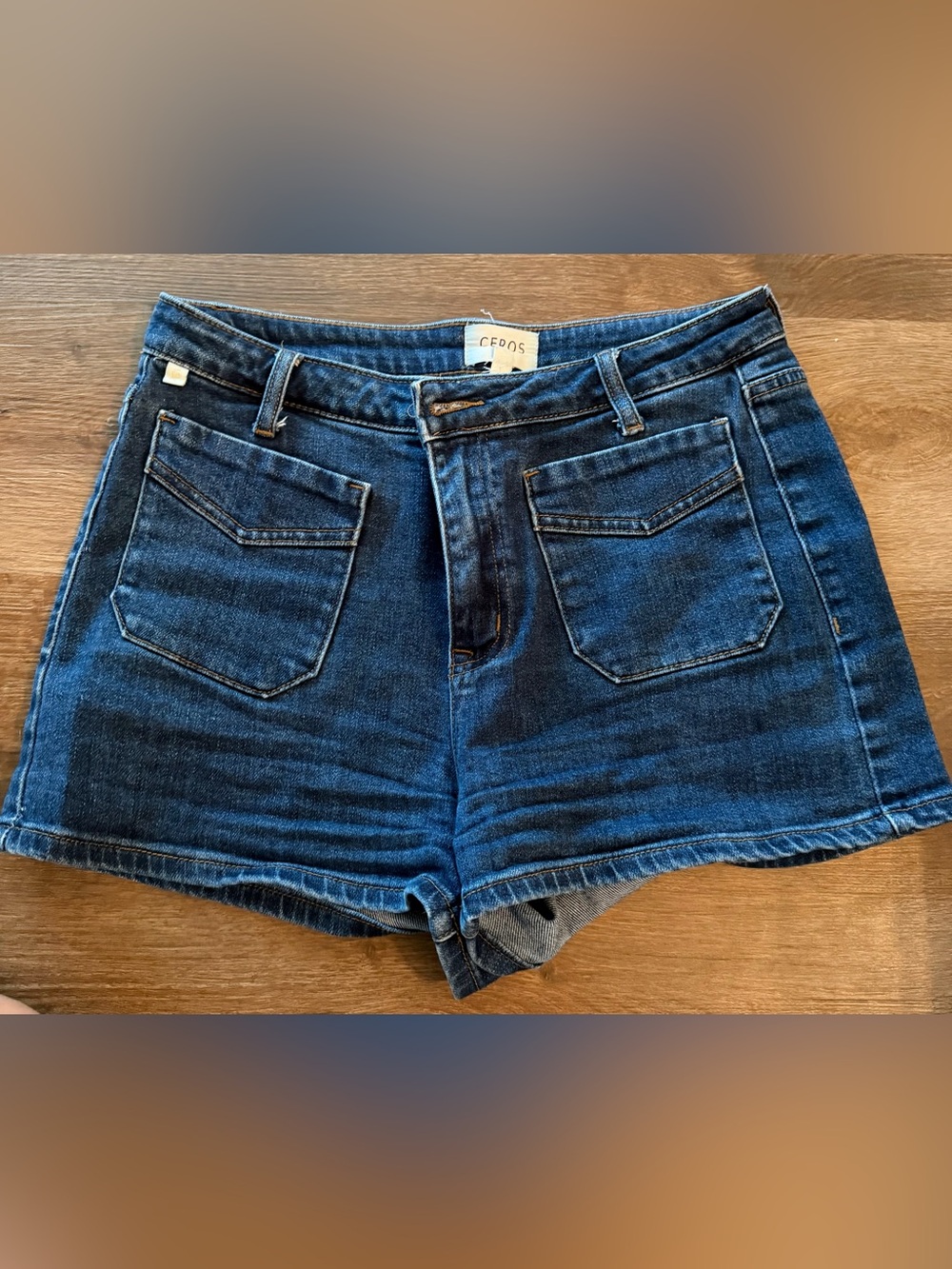 CéDAS Dark Indigo High-Rise Women's Jean Shorts